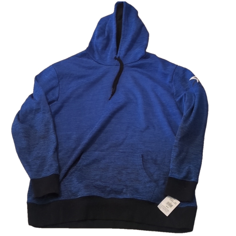 American fighter blue hooded sweatshirt size 4XL